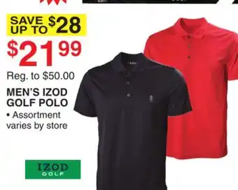 Dunham's Sports MEN'S IZOD GOLF POLO offer