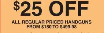 Dunham's Sports HANDGUNS offer