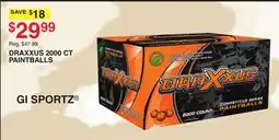 Dunham's Sports DRAXXUS 2000 CT PAINTBALLS offer