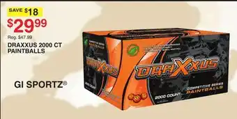 Dunham's Sports DRAXXUS 2000 CT PAINTBALLS offer