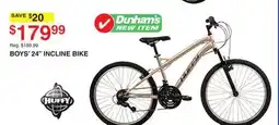 Dunham's Sports BOYS' 24 INCLINE BIKE offer
