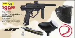 Dunham's Sports STEALTH PAINTBALL MARKER KIT offer