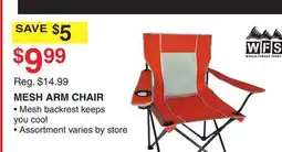 Dunham's Sports WFS MESH ARM CHAIR offer