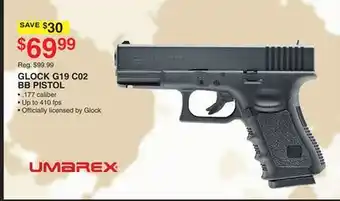 Dunham's Sports GLOCK G19 C02 BB PISTOL offer