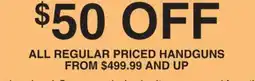 Dunham's Sports ALL REGULAR HANDGUNS offer