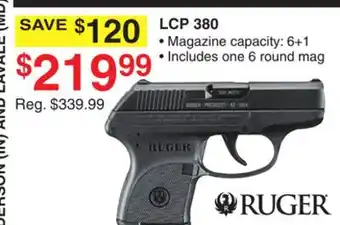 Dunham's Sports RUGER LCP 380 offer