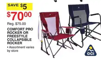 Dunham's Sports COMFORT PRO ROCKER OR FREESTYLE COLLAPSIBLE ROCKER offer