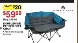Dunham's Sports DOUBLEWIDE PADDED SOFA CHAIR offer