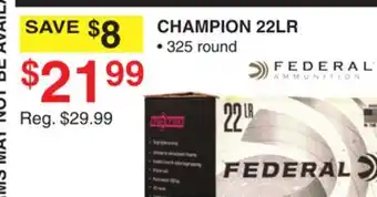 Dunham's Sports FEDERAL CHAMPION 22LR offer