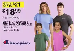 Dunham's Sports MEN'S OR WOMEN'S TEE, TANK OR MUSCLE offer