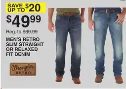 Dunham's Sports MEN'S RETRO SLIM STRAIGHT OR RELAXED FIT DENIM offer