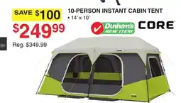 Dunham's Sports 10-PERSON INSTANT CABIN TENT offer