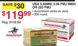 Dunham's Sports USA 5.56MM, 5.56 FMJ M855 OR 223 FMJ offer