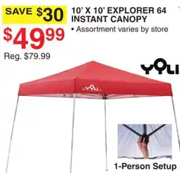 Dunham's Sports 10' X 10' EXPLORER 64 INSTANT CANOPY offer