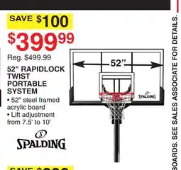 Dunham's Sports 52 RAPIDLOCK TWIST PORTABLE SYSTEM offer