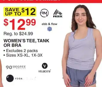 Dunham's Sports WOMEN'S TEE, TANK OR BRA offer