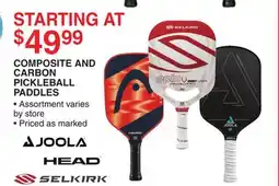 Dunham's Sports COMPOSITE AND CARBON PICKLEBALL PADDLES offer