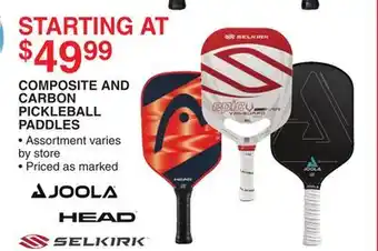 Dunham's Sports COMPOSITE AND CARBON PICKLEBALL PADDLES offer