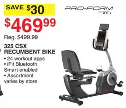 Dunham's Sports 325 CSX RECUMBENT BIKE offer