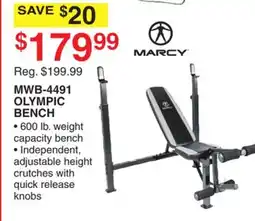 Dunham's Sports MWB-4491 OLYMPIC BENCH offer