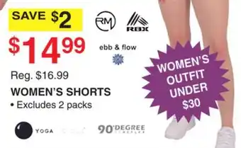 Dunham's Sports WOMEN'S SHORTS offer