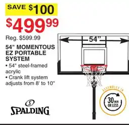 Dunham's Sports 54 MOMENTOUS EZ PORTABLE SYSTEM offer