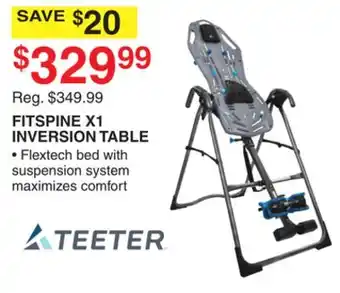 Dunham's Sports TEETER FITSPINE X1 INVERSION TABLE offer