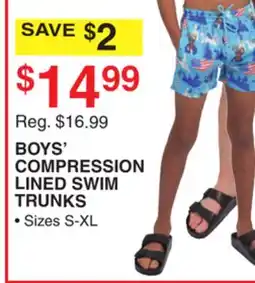 Dunham's Sports BOYS' COMPRESSION LINED SWIM TRUNKS offer