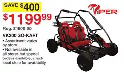 Dunham's Sports VIPER VK200 GO-KART offer