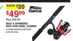 Dunham's Sports MAX X SPINNING ROD AND REEL COMBO offer