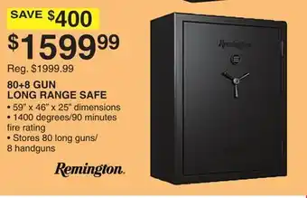 Dunham's Sports 80 + 8 GUN LONG RANGE SAFE offer