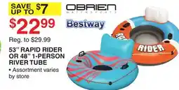 Dunham's Sports 53 RAPID RIDER OR 48 1-PERSON RIVER TUBE offer