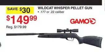 Dunham's Sports WILDCAT WHISPER PELLET GUN offer