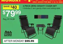 Dunham's Sports 3-PIECE ZERO GRAVITY CHAIR SET offer