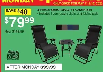 Dunham's Sports 3-PIECE ZERO GRAVITY CHAIR SET offer