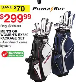 Dunham's Sports MEN'S OR WOMEN'S EX850 PACKAGE SET offer