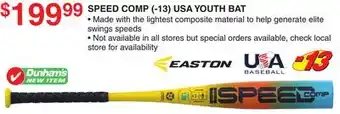 Dunham's Sports SPEED COMP (-13) USA YOUTH BAT offer