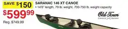 Dunham's Sports SARANAC 146 XT CANOE offer