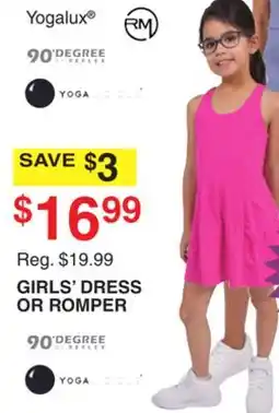 Dunham's Sports GIRLS' DRESS OR ROMPER YOGALUX offer