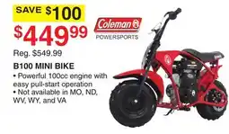 Dunham's Sports B100 MINI BIKE offer