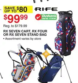 Dunham's Sports RX SEVEN CART, RX FOUR OR RX SEVEN STAND BAG offer