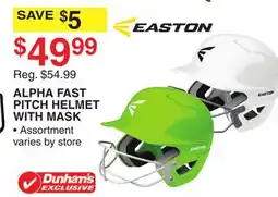 Dunham's Sports ALPHA FAST PITCH HELMET WITH MASK offer