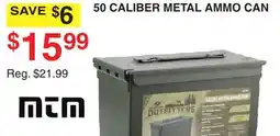 Dunham's Sports 50 CALIBER METAL AMMO CAN offer