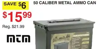 Dunham's Sports 50 CALIBER METAL AMMO CAN offer