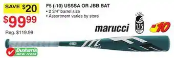 Dunham's Sports USSSA OR JBB BAT offer