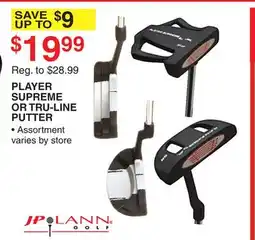 Dunham's Sports PLAYER SUPREME OR TRU-LINE PUTTER offer