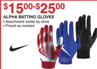 Dunham's Sports ALPHA BATTING GLOVES offer