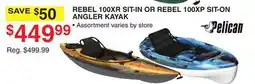 Dunham's Sports REBEL 100XR SIT-IN OR REBEL 100XP SIT-ON ANGLER KAYAK offer