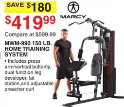 Dunham's Sports MWM-990 150 LB. HOME TRAINING SYSTEM offer