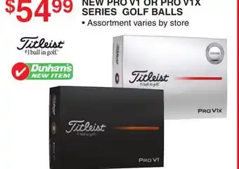 Dunham's Sports PRO V1 OR PRO V1X SERIES GOLF BALLS offer